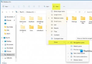 Windows 11/10에서 파일 탐색기 탐색 창이 누락됨 