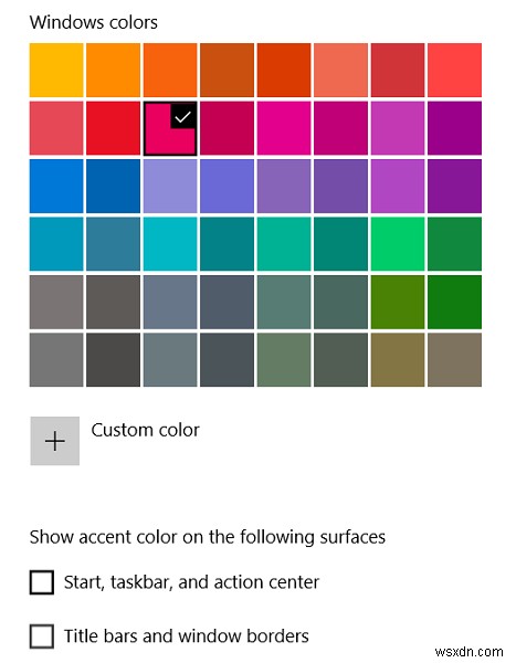 Windows 10에서 작업 표시줄 색상을 변경할 수 없음 
