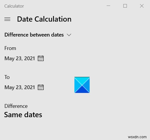 Windows 계산기를 사용하여 날짜 계산을 수행하는 방법 