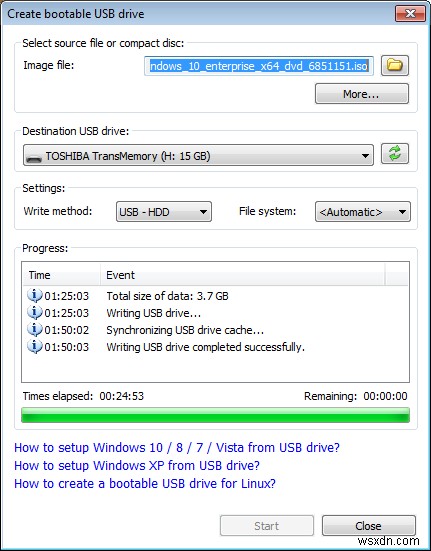 Windows에서 CMD 또는 무료 소프트웨어를 사용하여 부팅 가능한 USB 드라이브를 만드는 방법 