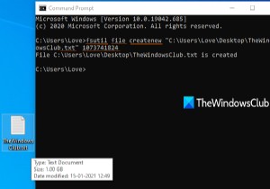 Windows 10에서 명령 프롬프트를 사용하여 모든 크기의 더미 테스트 파일을 생성하는 방법 