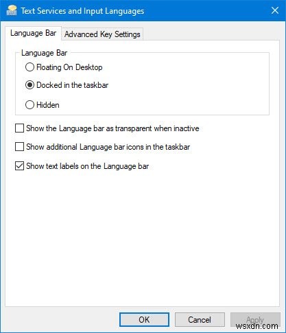 복원:Windows 11/10에서 입력 도구 모음이 누락됨 