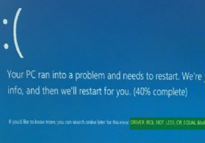 Windows 11/10의 드라이버 IRQL이 작거나 같지 않음(kbdclass.sys) BSOD 오류 