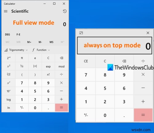 Windows 11/10에서 계산기를 항상 맨 위에 유지하는 방법 