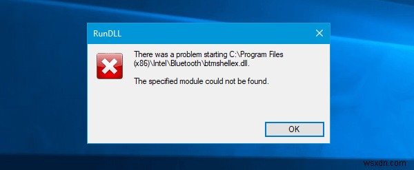 Windows 11/10의 STATUS_DEVICE_POWER_FAILURE 또는 btmshellex.dll 파일 오류 