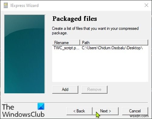 Windows 10에서 IExpress를 사용하여 PowerShell 스크립트(PS1) 파일을 EXE로 변환하는 방법 