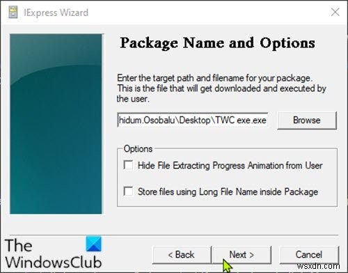 Windows 10에서 IExpress를 사용하여 PowerShell 스크립트(PS1) 파일을 EXE로 변환하는 방법 