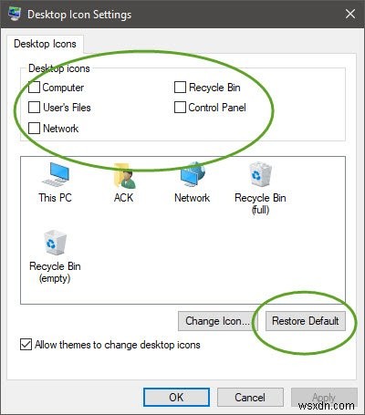 Windows 11/10 PC에서 바탕 화면 바로 가기가 사라짐 