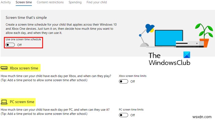 Windows PC 또는 Xbox One에서 가족 안전 화면 시간 제한이 작동하지 않음 