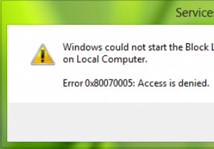 Windows 11/10에서 서비스를 시작할 수 없음 – 오류 0x80070005  액세스가 거부되었습니다  해결 방법