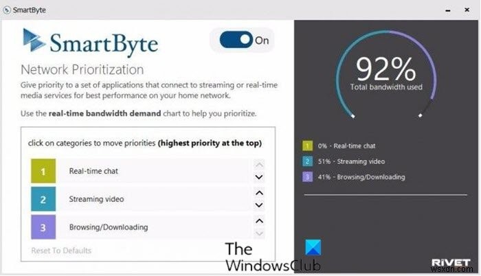 SmartByte 네트워크 서비스로 인해 Windows 11/10에서 인터넷 속도가 느려짐 