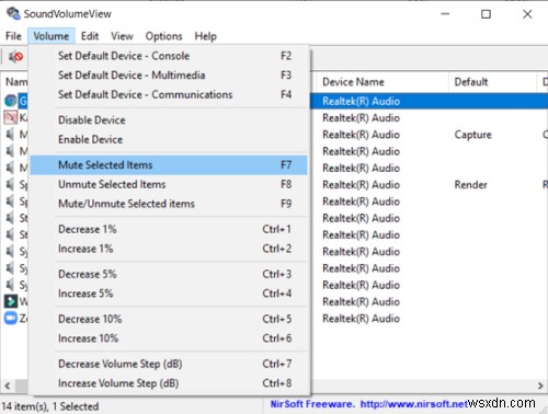 Windows 10에서 프로그램을 음소거하는 방법 