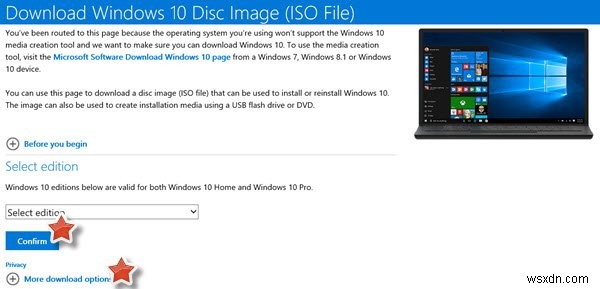 Microsoft.com에서 직접 최신 Windows 10 ISO 디스크 이미지 파일 다운로드 