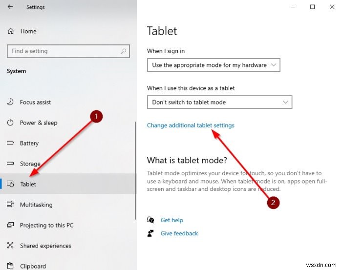 Windows 10에서 태블릿 모드를 활성화 또는 비활성화하는 방법 