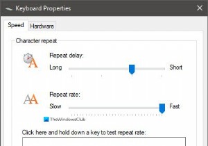 키보드 반복 속도(Repeat Rate)와 반복 지연(Repeat Delay)의 차이점
