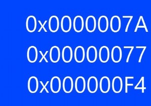 Windows 컴퓨터에서 블루 스크린 중지 오류 0x0000007A, 0x00000077, 0x000000F4 