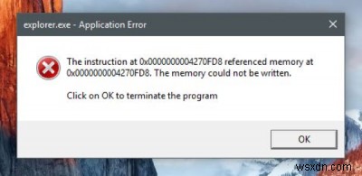 Windows 11/10에서 Explorer.exe 응용 프로그램 오류 수정 