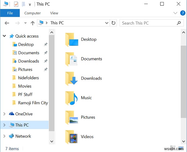 Windows 11/10에서 이 PC에서 사용자 폴더를 제거하는 방법 