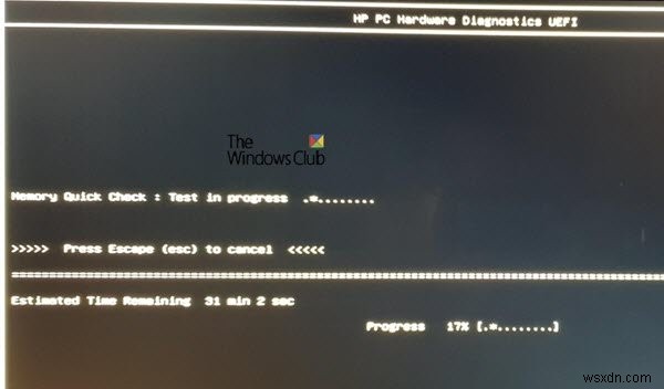 Windows 11/10에서 HP PC 하드웨어 진단 UEFI 사용 
