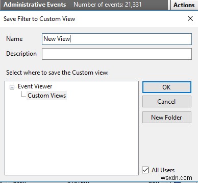 Windows 11/10의 이벤트 뷰어에서 사용자 지정 보기를 만드는 방법 