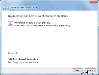 Windows 11/10에서 이 문제 해결사로 Windows Media Player 문제 해결 