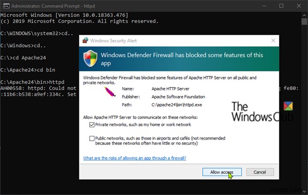 Windows 11/10에 Apache를 설치하는 방법 