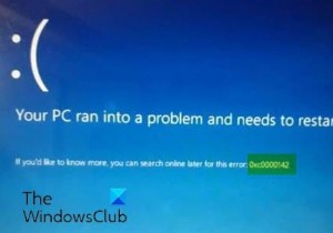Windows 11/10에서 0xc0000142 블루 스크린 오류 수정 