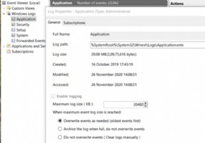 Windows 10 이벤트 로그에서 이벤트가 누락될 때 해결 방법
