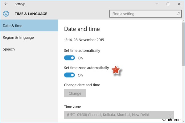 Windows 11/10에서 표준 시간대를 자동으로 설정하는 방법 