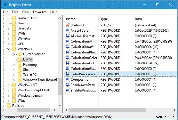 Windows 11/10에서 컬러 창 제목 표시줄을 얻는 방법 