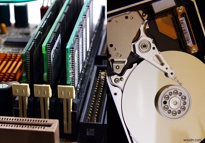 RAM 메모리와 하드 드라이브의 차이점은 무엇입니까? 
