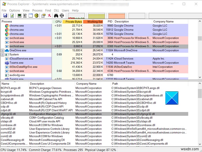 SysInternals Process Explorer 튜토리얼:사용 방법 