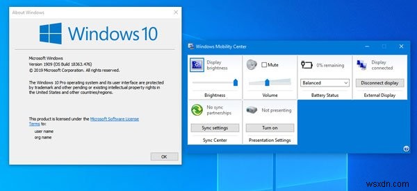 Windows 11/10 데스크톱 컴퓨터에서 Windows 모바일 센터를 활성화하는 방법 