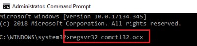 Comctl32.ocx 파일이 없거나 올바르게 등록되지 않았거나 잘못된 오류 수정 