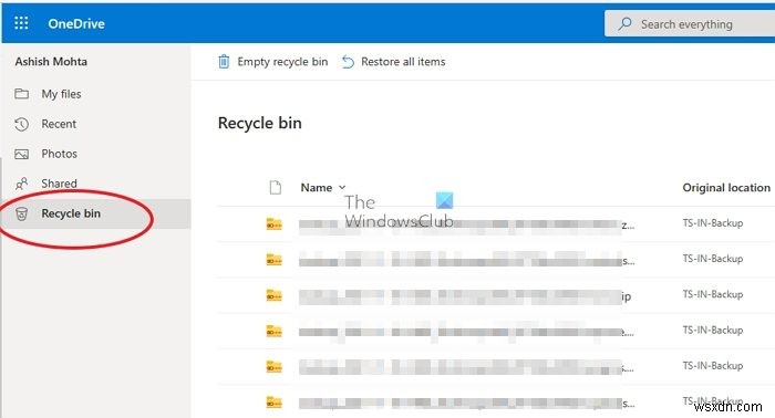 Windows 11/10에서 삭제된 OneDrive 파일을 복구하는 방법 