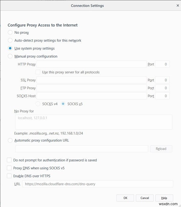 Firefox 또는 Chrome에서 프록시 서버가 연결을 거부함 오류 