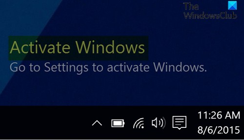 Windows 11/10의 바탕 화면에서 Windows 워터마크 활성화를 제거하는 방법 