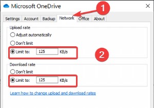 OneDrive 및 Dropbox의 대역폭 사용량을 제한하는 방법 