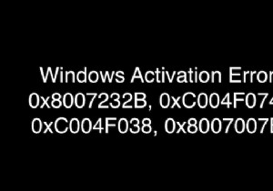 Windows 정품 인증 오류 0x8007232B, 0xC004F038, 0x8007007B, 0xC004F074 