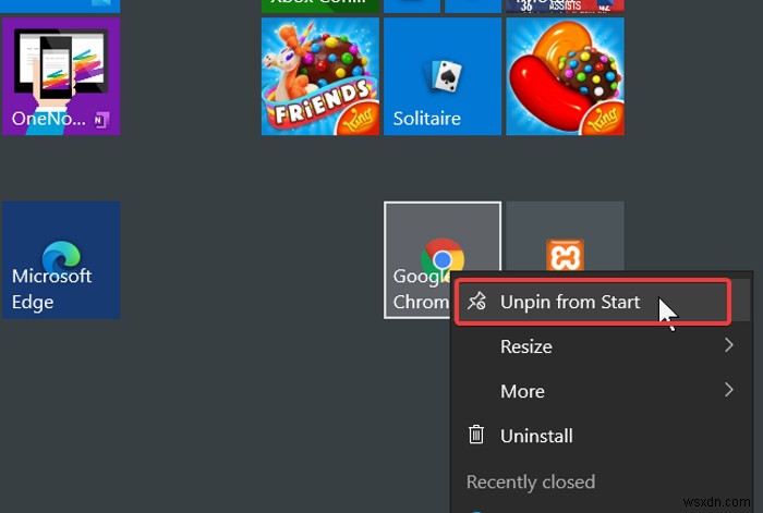 Windows 11/10의 작업 표시줄 또는 시작 메뉴에서 프로그램 아이콘 고정 또는 고정 해제 