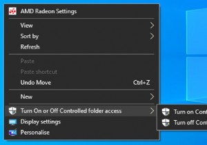 Windows 11/10의 상황에 맞는 메뉴에 제어된 폴더 액세스 명령 추가 