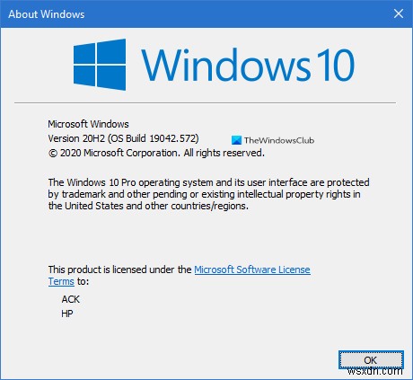 Windows 10 버전 20H2 – 알려진 문제 및 문제 