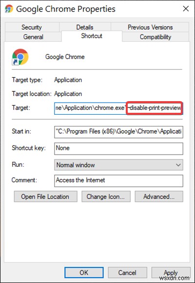 Chrome 브라우저에서 시스템 인쇄 대화 상자를 활성화 또는 비활성화하는 방법 