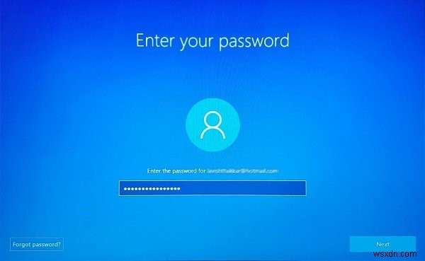 Windows 11/10의 로그인 화면에서 잊어버린 Microsoft 계정 암호 재설정 