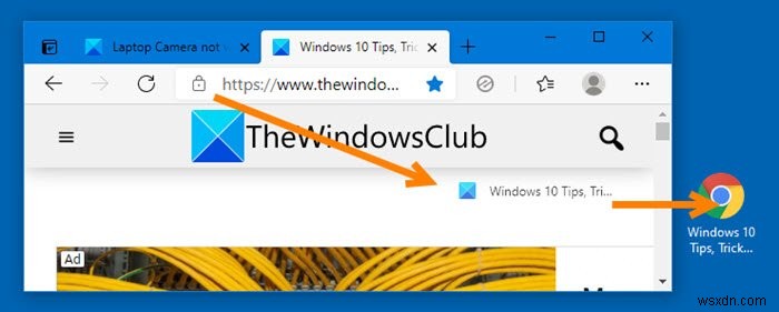 Windows 10에서 즐겨찾는 웹 사이트를 열 수 있는 바로 가기 키 만들기 