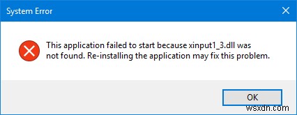 Windows 11/10에서 Xinput1_3.dll 또는 D3dx9_43.dll이 누락되었습니다. 
