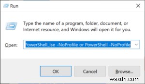 PowerShell_ise가 작동을 멈췄다는 오류로 깜박인 후 Windows PowerShell이 ​​충돌함 