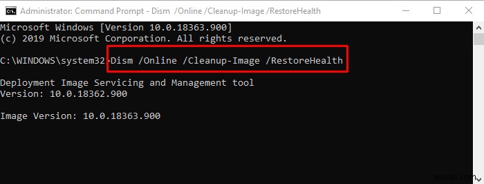 DISM 오프라인을 실행하여 Windows 11/10 시스템 이미지 백업을 복구하는 방법 