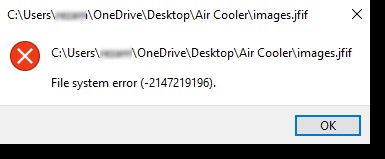 Windows 11/10에서 파일 시스템 오류 2147219196 수정 