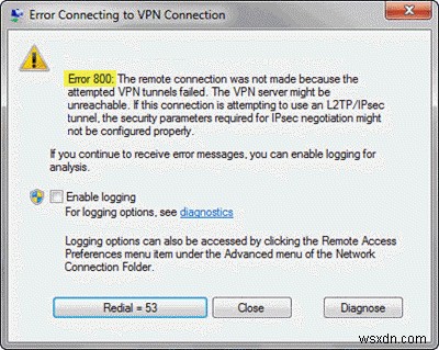 Windows 11/10에서 VPN 오류 800을 수정하는 방법 